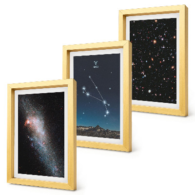 Komplet slik v okvirju Kozmične pokrajine galaksij in ozvezdja zodiaka Oven