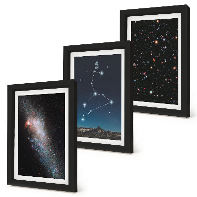 Komplet slik v okvirju Galaksija v ozvezdju Leva in vesolje
