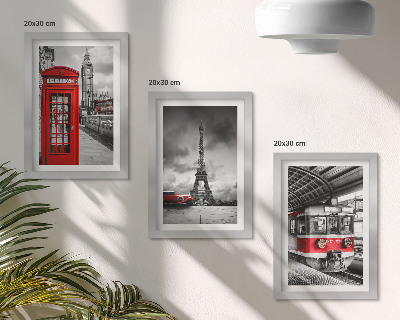 Stenska galerija slik Ikonična mesta London Pariz in železniški promet