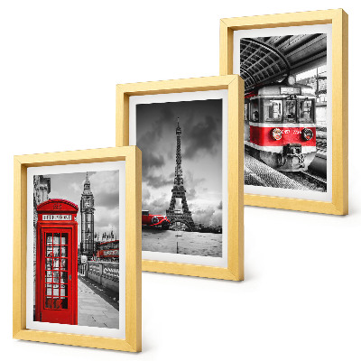 Stenska galerija slik Ikonična mesta London Pariz in železniški promet