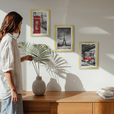Stenska galerija slik Ikonična mesta London Pariz in železniški promet