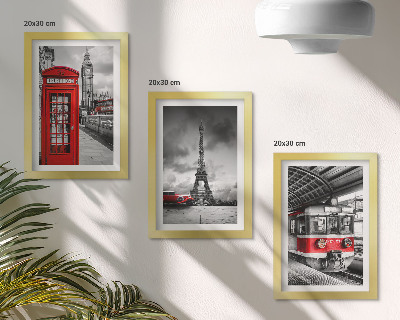 Stenska galerija slik Ikonična mesta London Pariz in železniški promet