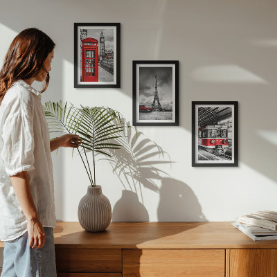 Stenska galerija slik Ikonična mesta London Pariz in železniški promet