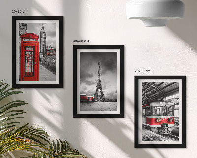 Stenska galerija slik Ikonična mesta London Pariz in železniški promet
