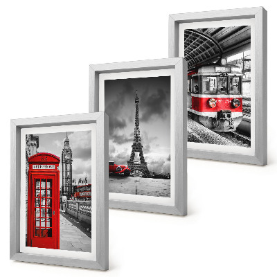 Stenska galerija slik Ikonična mesta London Pariz in železniški promet