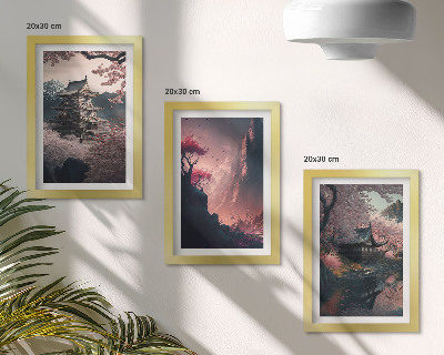 Stenska galerija slik Fantazijske pokrajine japonskih gorskih pokrajin