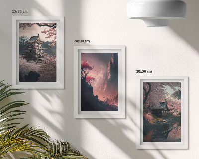 Stenska galerija slik Fantazijske pokrajine japonskih gorskih pokrajin