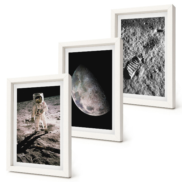 Stenska galerija slik Fotografija odtisa astronavta na Luni