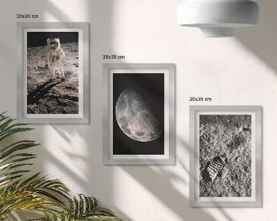 Stenska galerija slik Fotografija odtisa astronavta na Luni