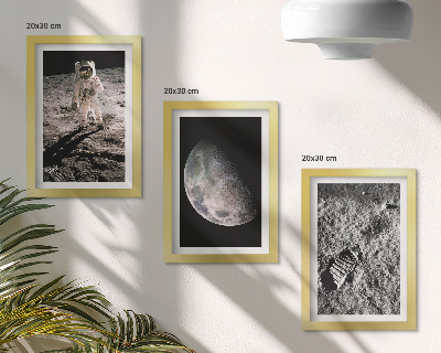 Stenska galerija slik Fotografija odtisa astronavta na Luni