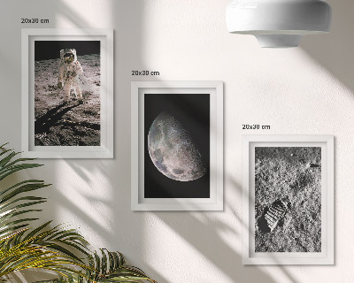 Stenska galerija slik Fotografija odtisa astronavta na Luni