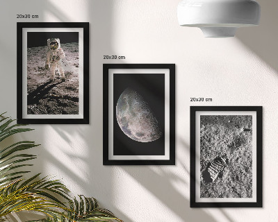 Stenska galerija slik Fotografija odtisa astronavta na Luni
