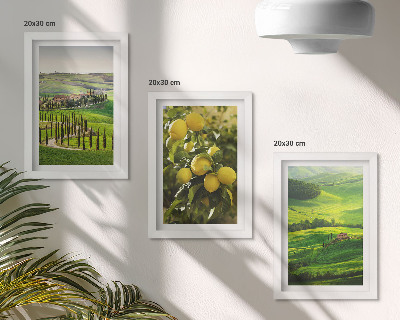 Stenska galerija slik Italijanske pokrajine z agrumi in zelenimi griči