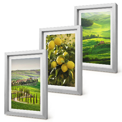 Stenska galerija slik Italijanske pokrajine z agrumi in zelenimi griči