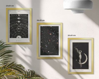 Komplet slik v okvirju Nočna figura galaksije sončnega sistema na luni