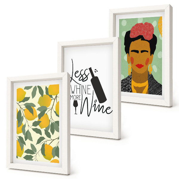Stenska galerija slik Slogan limone o vinu, portret Fride Kahlo