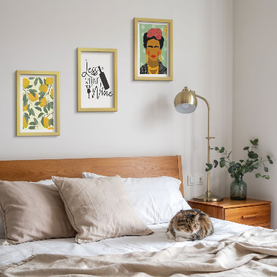 Stenska galerija slik Slogan limone o vinu, portret Fride Kahlo
