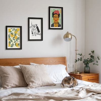 Stenska galerija slik Slogan limone o vinu, portret Fride Kahlo