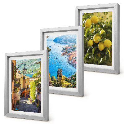 Stenska galerija slik Slikovite obmorske ulice s pogledom na morje in limone