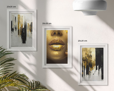 Stenska galerija slik Abstraktno slikarstvo in portret ženske