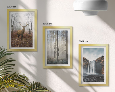 Stenska galerija slik Gozdne pokrajine divja narava jelen
