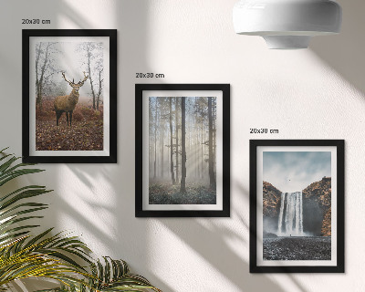 Stenska galerija slik Gozdne pokrajine divja narava jelen