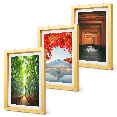 Stenska galerija slik Bambusov gozd, gora Fuji, pot torii, pokrajine Japonske