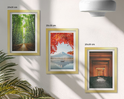 Stenska galerija slik Bambusov gozd, gora Fuji, pot torii, pokrajine Japonske