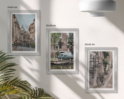 Stenska galerija slik Mirni razgledi na mesto in stavbe