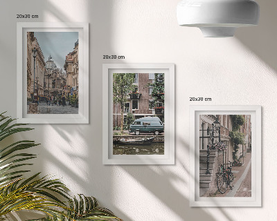 Stenska galerija slik Mirni razgledi na mesto in stavbe