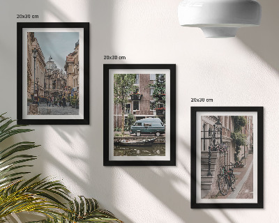 Stenska galerija slik Mirni razgledi na mesto in stavbe
