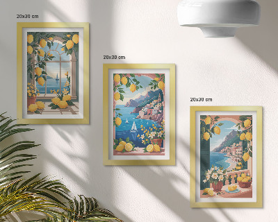 Stenska galerija slik Okno s pogledom na morje in italijanskimi limonami