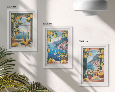 Stenska galerija slik Okno s pogledom na morje in italijanskimi limonami