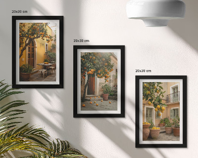 Stenska galerija slik Vrt z agrumovimi drevesi na sončnem mestu