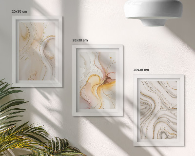 Stenska galerija slik Abstraktni topli vzorci elegantni motivi