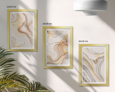 Komplet slik v okvirju Linearni abstraktni motivi elegantna dekoracija