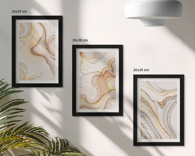 Komplet slik v okvirju Linearni abstraktni motivi elegantna dekoracija