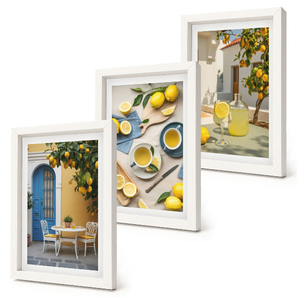 Stenska galerija slik Limone, limonada, modra vrata, poletni razgledi