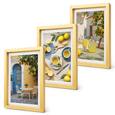 Stenska galerija slik Limone, limonada, modra vrata, poletni razgledi