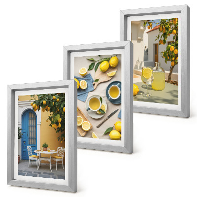 Stenska galerija slik Limone, limonada, modra vrata, poletni razgledi