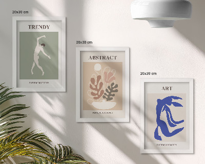 Stenska galerija slik Elegantni plakati s figurami in rastlinami Henrija Matisseja