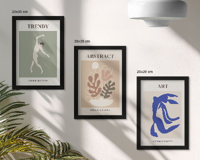 Stenska galerija slik Elegantni plakati s figurami in rastlinami Henrija Matisseja