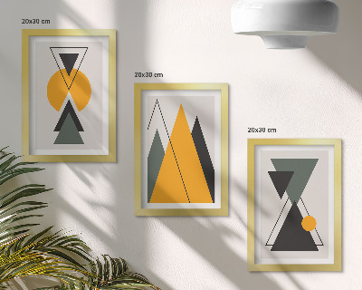 Stenska galerija slik Abstraktne geometrijske oblike