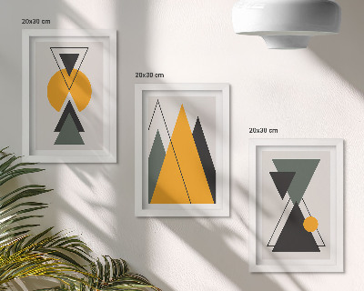 Stenska galerija slik Abstraktne geometrijske oblike