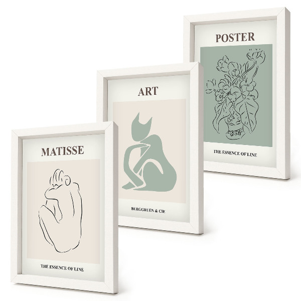 Stenska galerija slik Plakati v bež in zelenih odtenkih, Henri Matisse