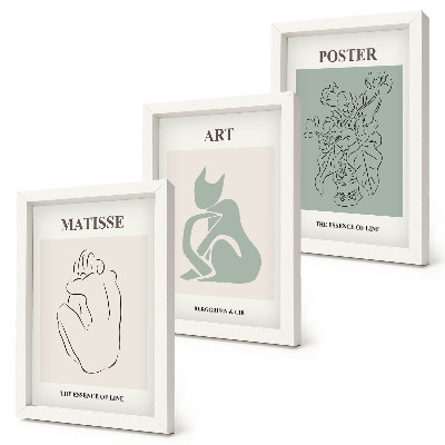 Stenska galerija slik Plakati v bež in zelenih odtenkih, Henri Matisse
