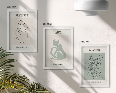 Stenska galerija slik Plakati v bež in zelenih odtenkih, Henri Matisse