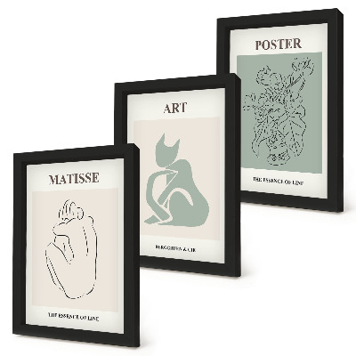 Stenska galerija slik Plakati v bež in zelenih odtenkih, Henri Matisse
