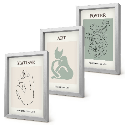 Stenska galerija slik Plakati v bež in zelenih odtenkih, Henri Matisse