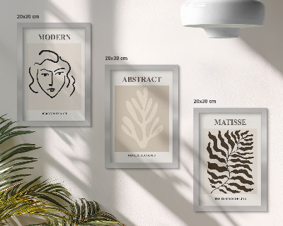 Komplet slik v okvirju Ilustracije obrazov in listov v grafičnih delih Henrija Matisseja